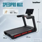 Leziter Futópad Led kijelzővel Speedpro Max 150 kg, 6 LE, 25 Km/h, dőlésszög 0-25 százalék LFP-M8-RPO