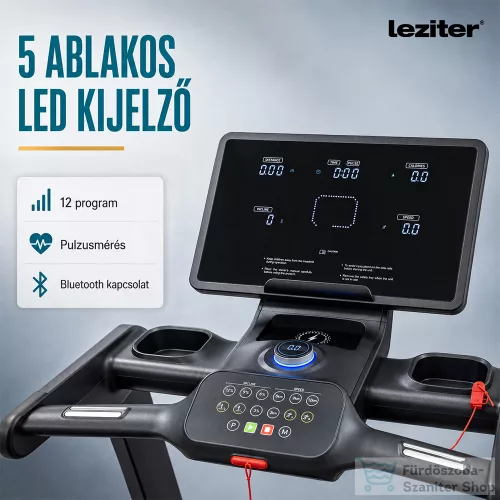 Leziter Futópad Led kijelzővel Speedpro Max 150 kg, 6 LE, 25 Km/h, dőlésszög 0-25 százalék LFP-M8-RPO