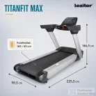 Leziter Futópad Led kijelzővel Titanfit Max 200 Kg, 3 LE, 1-25 Km/h, dőlésszög 0-18 százalék LFP-M9