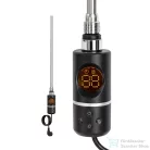 Leziter Elektromos fűtőpatron törölközőszárító radiátorhoz digitális hőfokszabályozóval 400W fekete LFP04-400W-B