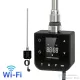Leziter Wifi-s fűtőpatron törölközőszárító radiátorhoz digitális hőfokszabályozóval 400W fekete LFPW05-400W-B
