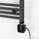 Leziter Wifi-s fűtőpatron törölközőszárító radiátorhoz digitális hőfokszabályozóval 400W fekete LFPW05-400W-B