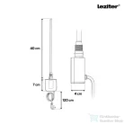 Leziter Wifi-s fűtőpatron törölközőszárító radiátorhoz digitális hőfokszabályozóval 400W fekete LFPW05-400W-B