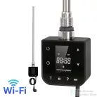 Leziter Wifi-s fűtőpatron törölközőszárító radiátorhoz digitális hőfokszabályozóval 600W fekete LFPW05-600W-B