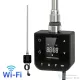 Leziter Wifi-s fűtőpatron törölközőszárító radiátorhoz digitális hőfokszabályozóval 600W fekete LFPW05-600W-B