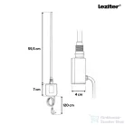 Leziter Wifi-s fűtőpatron törölközőszárító radiátorhoz digitális hőfokszabályozóval 600W fehér LFPW05-600W-W