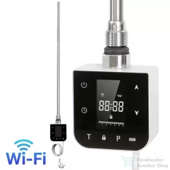   Leziter Wifi-s fűtőpatron törölközőszárító radiátorhoz digitális hőfokszabályozóval 800W fehér LFPW05-800W-W