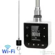 Leziter Wifi-s fűtőpatron törölközőszárító radiátorhoz digitális hőfokszabályozóval 800W fehér LFPW05-800W-W