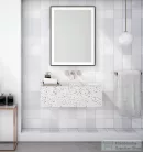 Sapho GANO tükör LED világítással, 60x80cm, fekete (LG260)