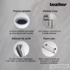 Leziter Valerie 90x90 cm szögletes hidromasszázs zuhanykabin LH9090W
