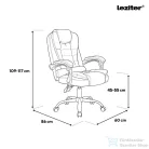 Leziter Optima irodai forgószék fekete LIF-633