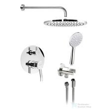   Sapho LUKA falba süllyesztett csaptelep, 2-irányú váltóval, zuhanyszettel, króm (LK43-21)