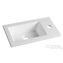 AQUALINE öntöttmárvány mosdó, 40x22cm, fehér LM420