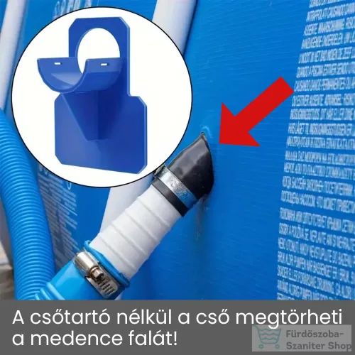 Leziter Medencecső tartókonzol 38 mm szürke LMCSK38G