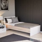 Leziter Miami egyszemélyes ágy 90x200 cm fehér-sonoma tölgy LMEA90FST