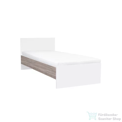 Leziter Miami egyszemélyes ágy 90x200 cm fehér-yorki tölgy LMEA90FYT