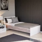 Leziter Miami egyszemélyes ágy 90x200 cm fehér-yorki tölgy LMEA90FYT