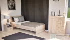 Leziter Miami egyszemélyes ágy 90x200 cm sonoma tölgy-sonoma tölgy LMEA90STST