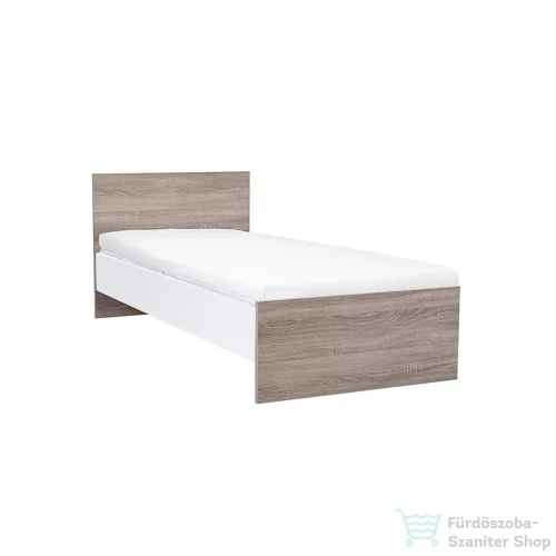 Leziter Miami egyszemélyes ágy 90x200 cm yorki tölgy-fehér LMEA90YTF