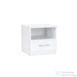   Leziter Miami éjjeliszekrény 1 fiókos 40x40 cm fehér-fehér LMESZ1F40FF