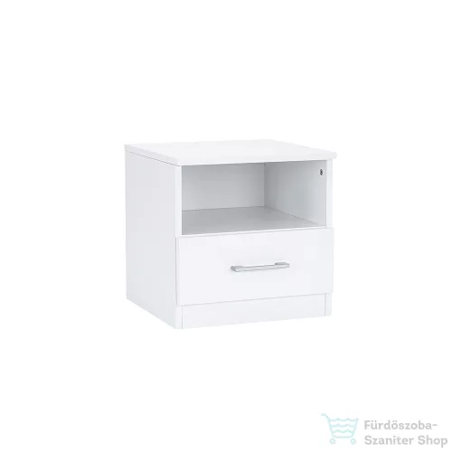 Leziter Miami éjjeliszekrény 1 fiókos 40x40 cm fehér-fehér LMESZ1F40FF