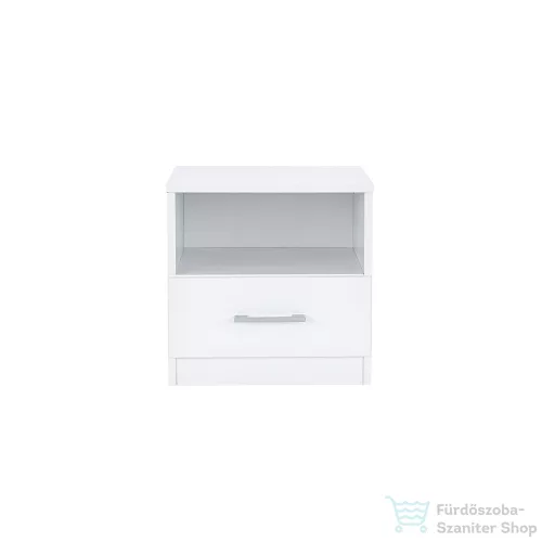 Leziter Miami éjjeliszekrény 1 fiókos 40x40 cm fehér-fehér LMESZ1F40FF