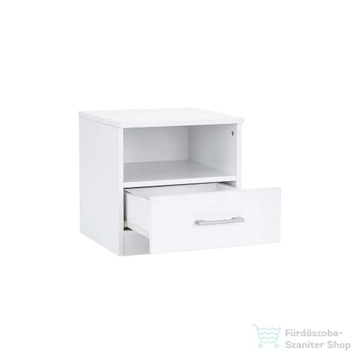 Leziter Miami éjjeliszekrény 1 fiókos 40x40 cm fehér-fehér LMESZ1F40FF