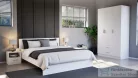 Leziter Miami gardróbszekrény 120x205 cm fehér-fehér LMGSZ120FF