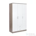 Leziter Miami gardróbszekrény 120x205 cm fehér-yorki tölgy LMGSZ120FYT
