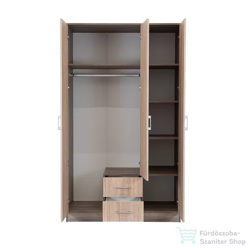Leziter Miami gardróbszekrény 120x205 cm sonoma tölgy-yorki tölgy LMGSZ120STYT