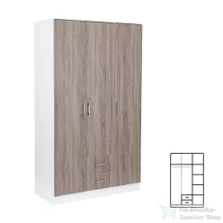   Leziter Miami gardróbszekrény 120x205 cm yorki tölgy-fehér LMGSZ120YTF