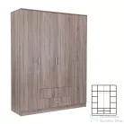 Leziter Miami gardróbszekrény 160x205 cm yorki tölgy-yorki tölgy LMGSZ160YTYT