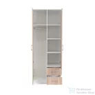 Leziter Miami gardróbszekrény 80x205 cm sonoma tölgy-fehér LMGSZ80STF