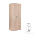 Leziter Miami gardróbszekrény 80x205 cm sonoma tölgy-sonoma tölgy LMGSZ80STST