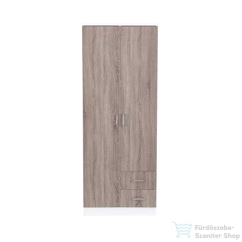 Leziter Miami gardróbszekrény 80x205 cm yorki tölgy-fehér LMGSZ80YTF