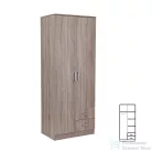 Leziter Miami gardróbszekrény 80x205 cm yorki tölgy-yorki tölgy LMGSZ80YTYT