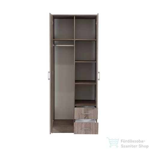 Leziter Miami gardróbszekrény 80x205 cm yorki tölgy-yorki tölgy LMGSZ80YTYT