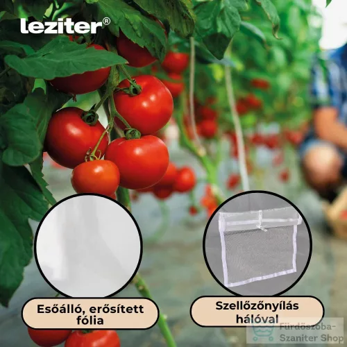 Leziter Fóliasátor 200x200x300 cm váz+fólia átlátszó LMH-32219-TR