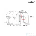 Leziter Fóliasátor 200x200x300 cm váz+fólia fehér LMH-32219-WH