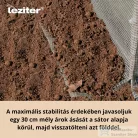 Leziter Fóliasátor 200x250x400 cm váz+fólia fehér LMH-42219-WH