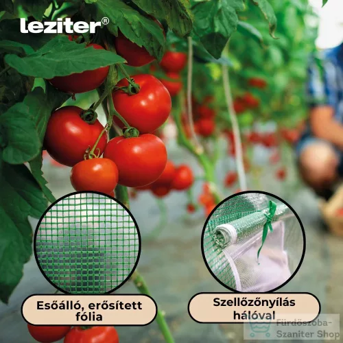 Leziter Fóliasátor 200x250x400 cm erősített vázzal+fólia LMH-42225