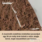 Leziter Fóliasátor 200x300x450 cm erősített vázzal+fólia átlátszó LMH-43225-TR