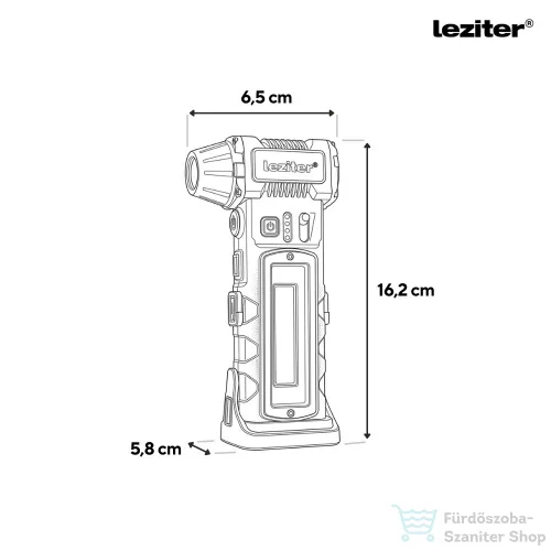 Leziter Multifunkciós légseprű vészlámpával LMLES-01