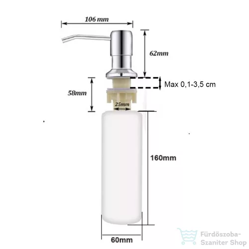 Leziter Mosogatószer adagoló LMSZA-01