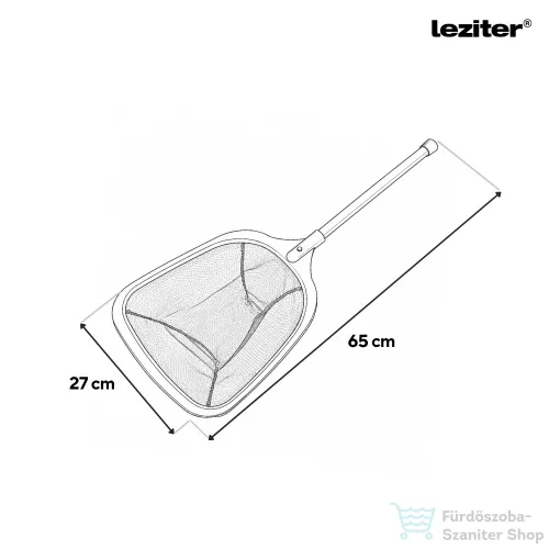 Leziter Medence tisztító háló, teleszkópos 30-65 cm LMTH-05