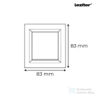 Leziter Nova egy áramkörös egypólusú kapcsoló 10A 250V 101 fehér kerettel LN1KERV-F_LN101-F