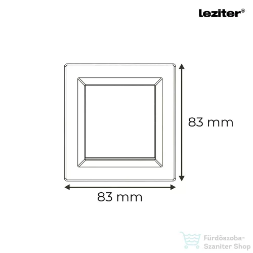 Leziter Nova egy áramkörös egypólusú kapcsoló 10A 250V 101 fehér kerettel LN1KERV-F_LN101-F