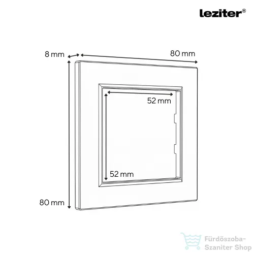 Leziter Nova földelt csatlakozóaljzat USB csatlakozóval 2A fehér kerettel LN1KERV-F_LNUSB-F