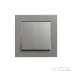   Leziter Nova csillárkapcsoló 10A 250V 105 szürke kerettel LN1KERV-SZ_LN105-SZ
