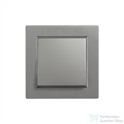   Leziter Nova kereszt kapcsoló 10A 250V 107 szürke kerettel LN1KERV-SZ_LN107-SZ